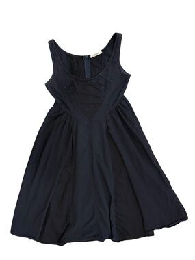 Prairie Underground Black Cotton Babydoll Dress